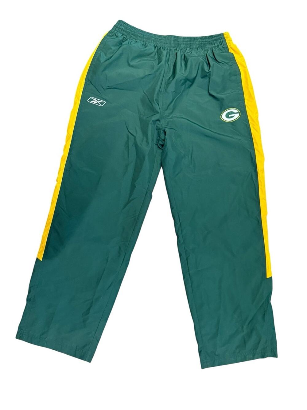 NFL Greenbay Packers Reebok Green/Gold Team Apparel Track Pants Mens 2XL